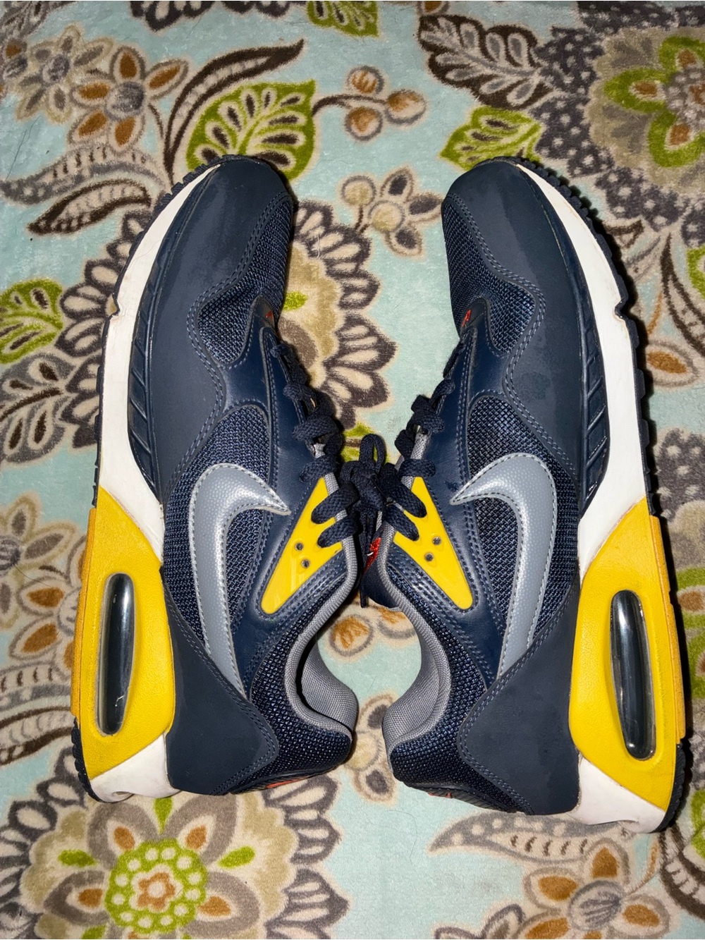 Nike Navy, Yellow & Red Air Max Athletic Shoes - Picture 2 of 3